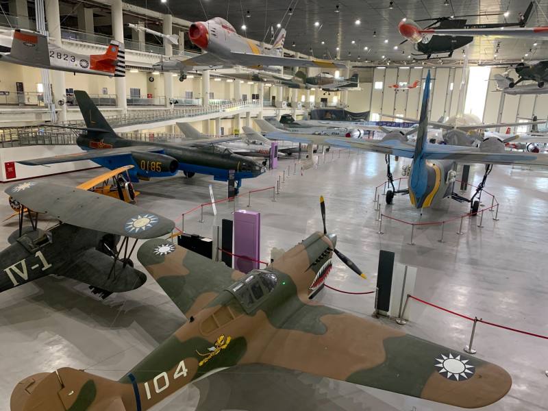 航空教育展示館一隅