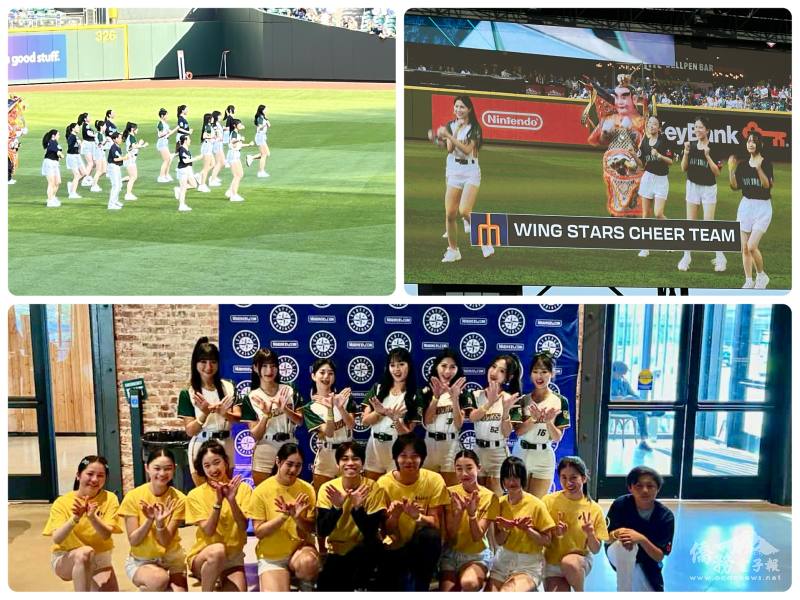 臺鋼集團Wing Stars啦啦隊與西雅圖FASCA精彩演出及合影