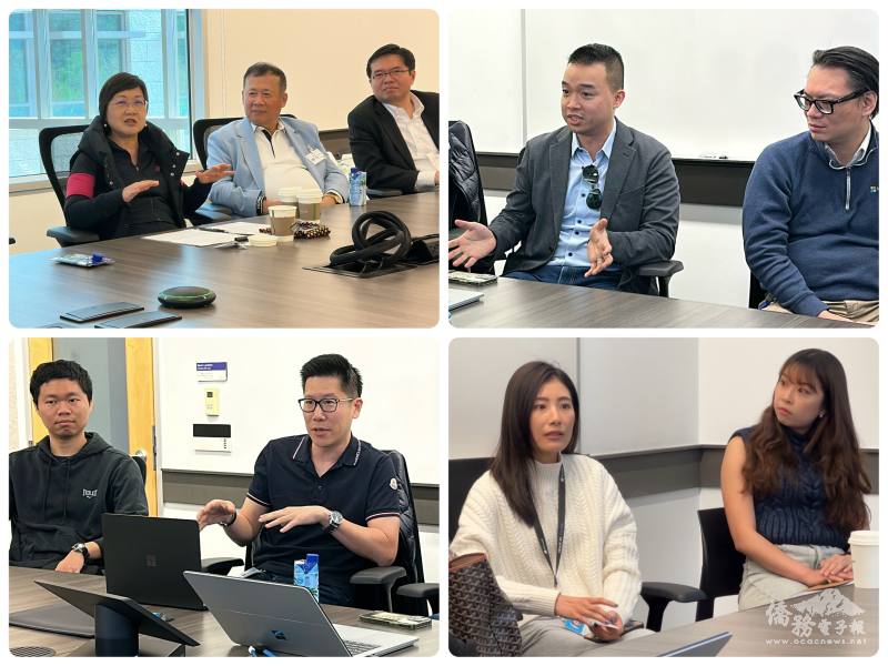 與多位微軟臺籍工程師與管理階層員工進行座談