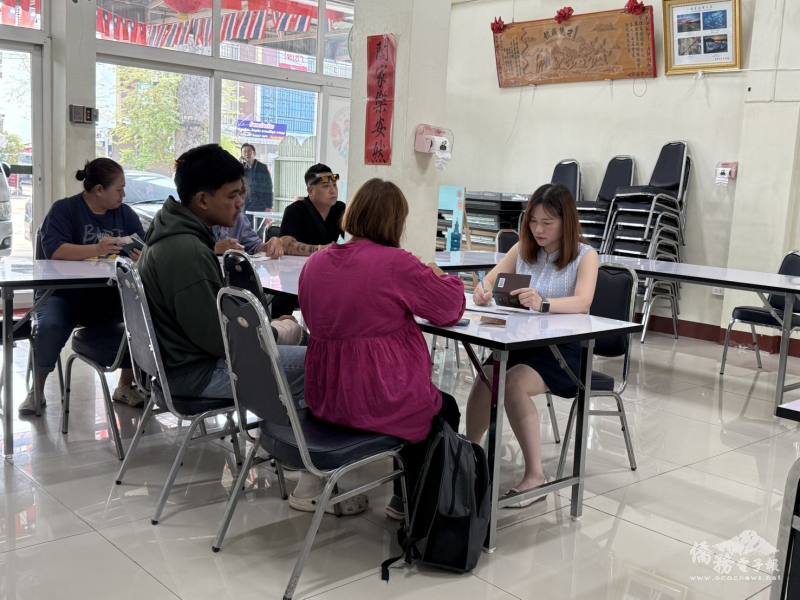 代表處領務組辦理行動領務