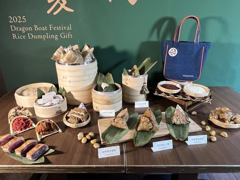 端午節即將到來，台中市多家飯店及餐廳業者推出多款粽子，還祭出8到9折的早鳥優惠方案