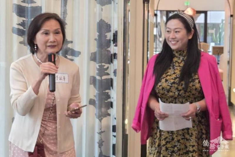 世華南加州分會會長李敏華（左）希望職業婦女在忙碌之餘，放鬆心情、充實生活技能