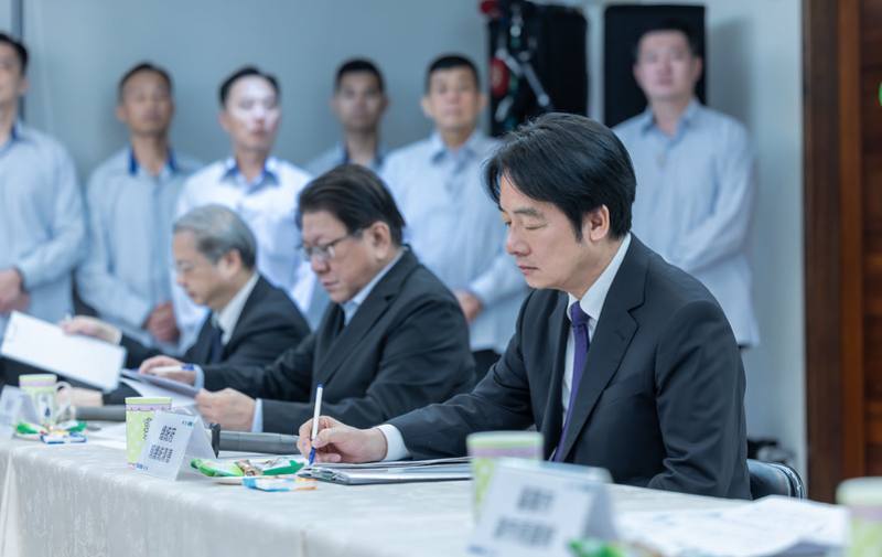 賴清德總統26日下午前往基隆出席「與大武崙產業園區業者座談」
