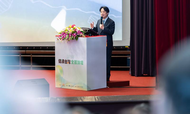 賴清德總統27日下午出席「2025健康台灣全國論壇」