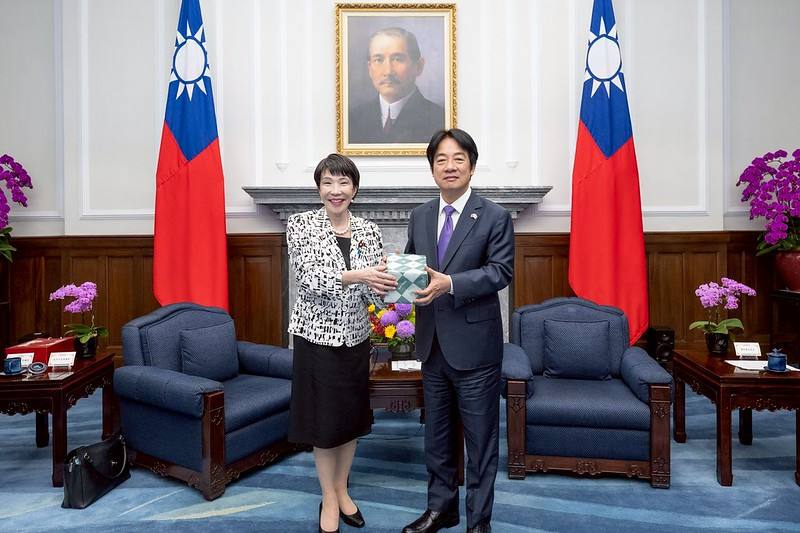 President Lai Ching-te meets with Japanese Diet Member and former Minister of State for Economic Security Takaichi Sanae.