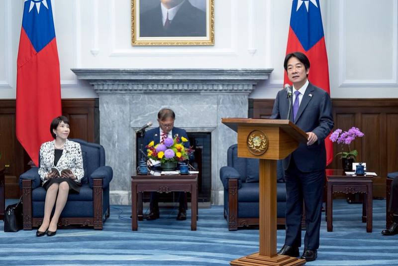 President Lai delivers remarks.