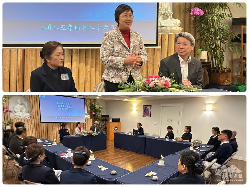 徐佳青致詞並與師兄姊進行座談