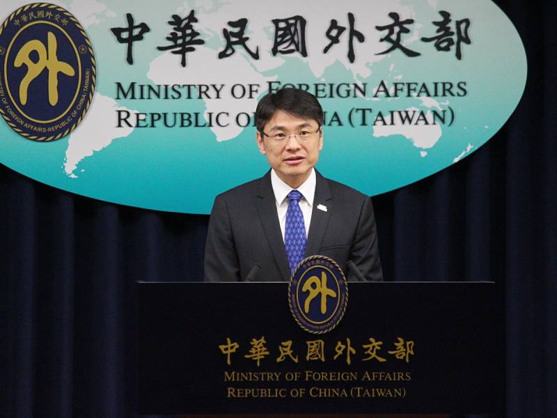 外交部發言人蕭光偉29日表示，無論加拿大選舉結果為何，我國都將在兩國堅實基礎上，持續推動關係正向發展 (央廣記者王照坤 攝)