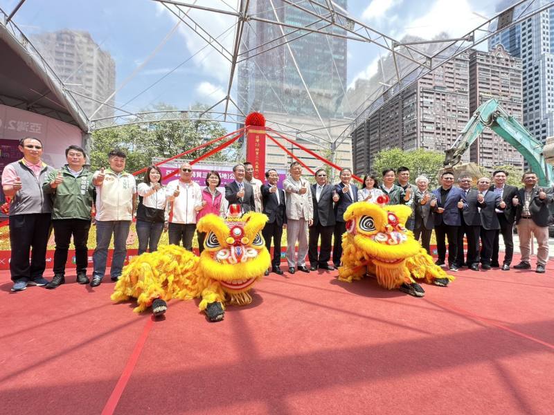 內政部國土管理署副總工程司林佑璘30日出席「亞灣2.0特貿三（北基地）公辦都更案」動土典禮