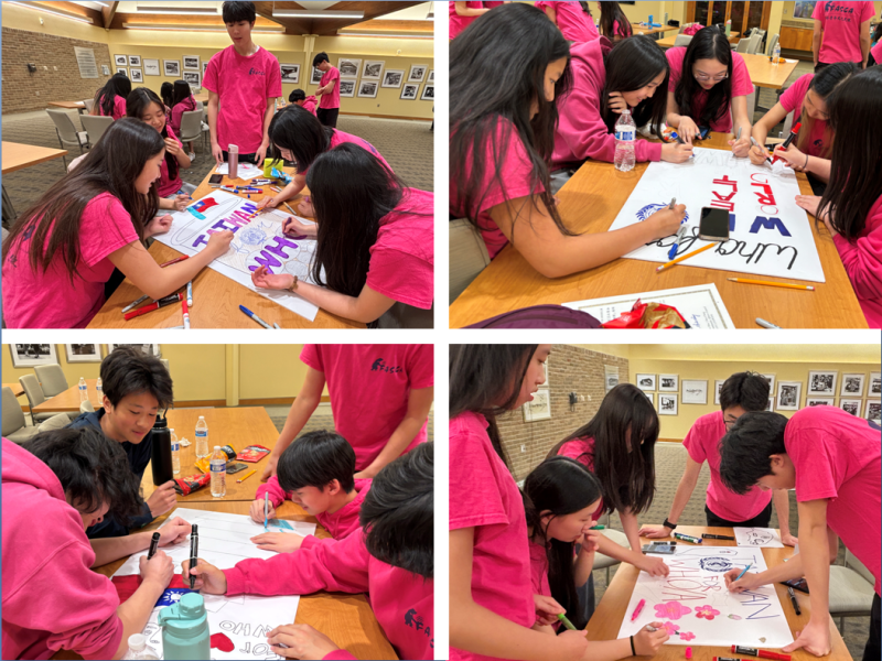 The Michigan FASCA members designed posters in support of Taiwan to join the WHO and WHA