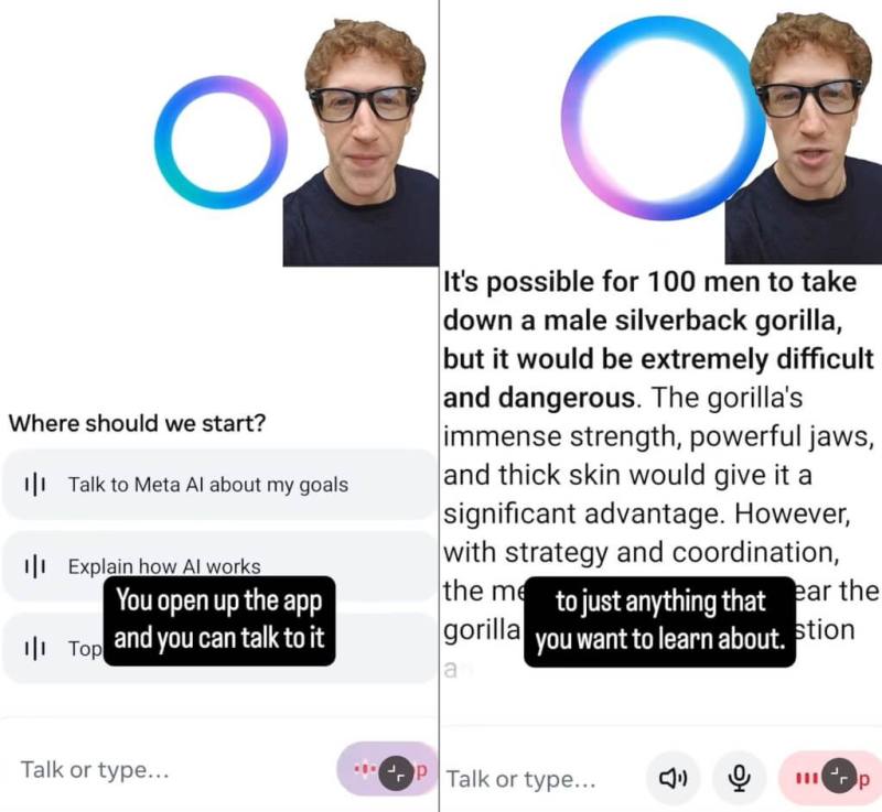 社群媒體巨擘Meta推出該公司首款獨立的AI助理應用程式。（圖取自instagram.com/zuck）