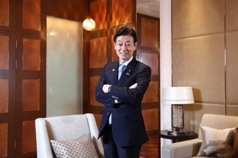 Former Japanese Minister of Economy, Trade and Industry Yasutoshi Nishimura. CNA photo May 6, 2025