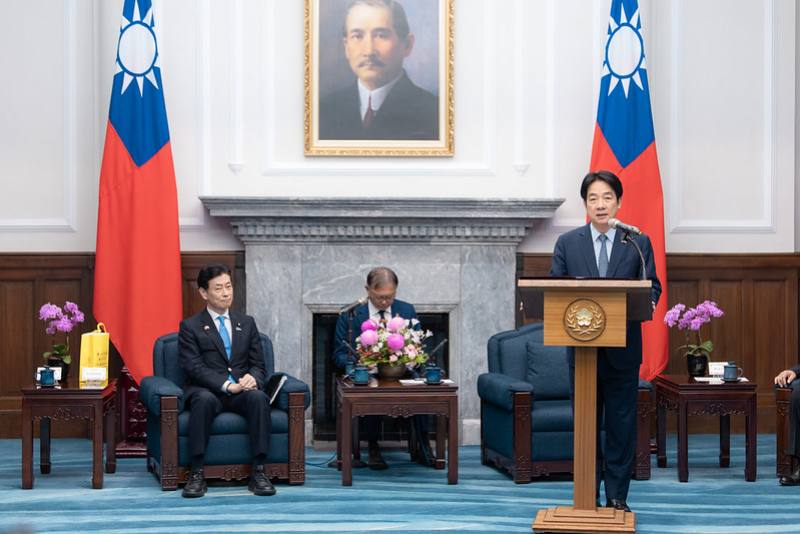 President Lai delivers remarks.