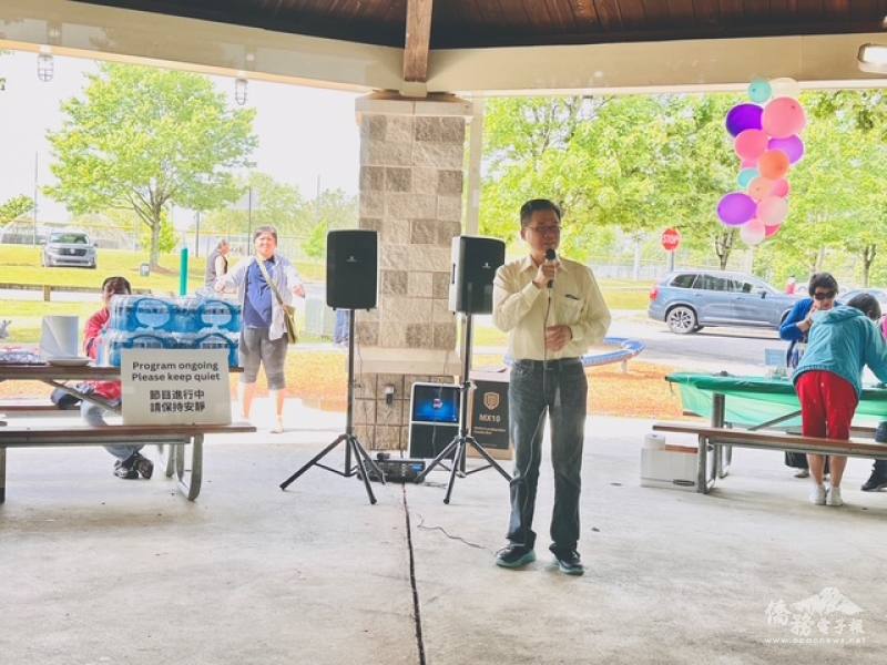 亞特蘭大文教中心主任閻樹榮致詞