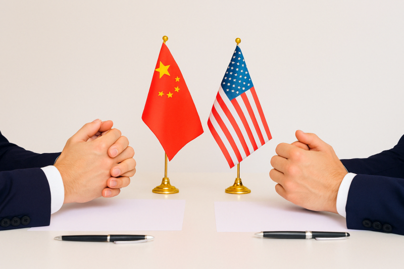 外界評估，美中兩國目前的僵局可能持續更久，因為相較於首次貿易戰，這次的關稅水準更高，而且雙方都認為自己占上風。(AI生成圖)