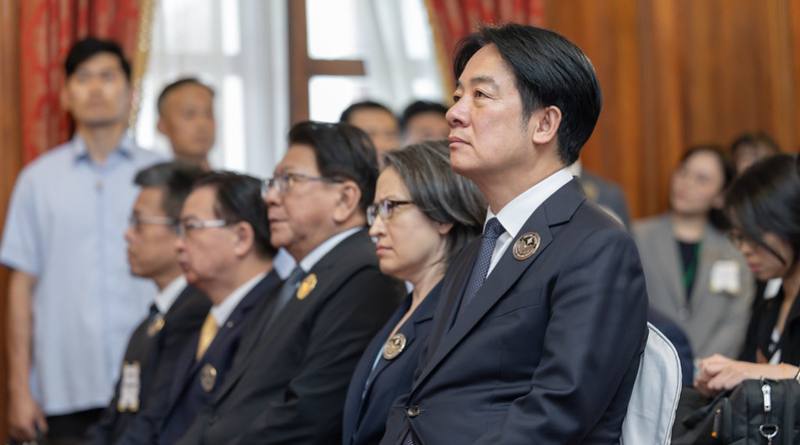 President Lai attends a reception commemorating the 80th anniversary of Victory in Europe Day.
