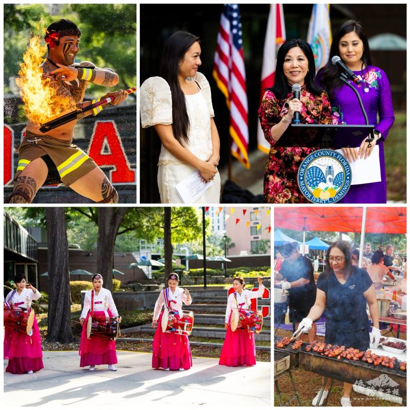 專業媒體主持人與精彩的藝文表演（橘郡辦公室提供）