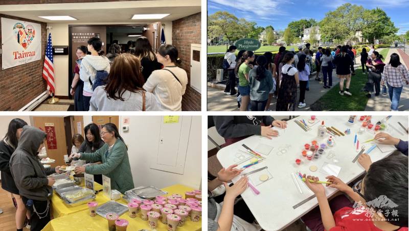 學生到訪文教中心，參觀社區臺灣公園，並體驗臺灣文化及美食