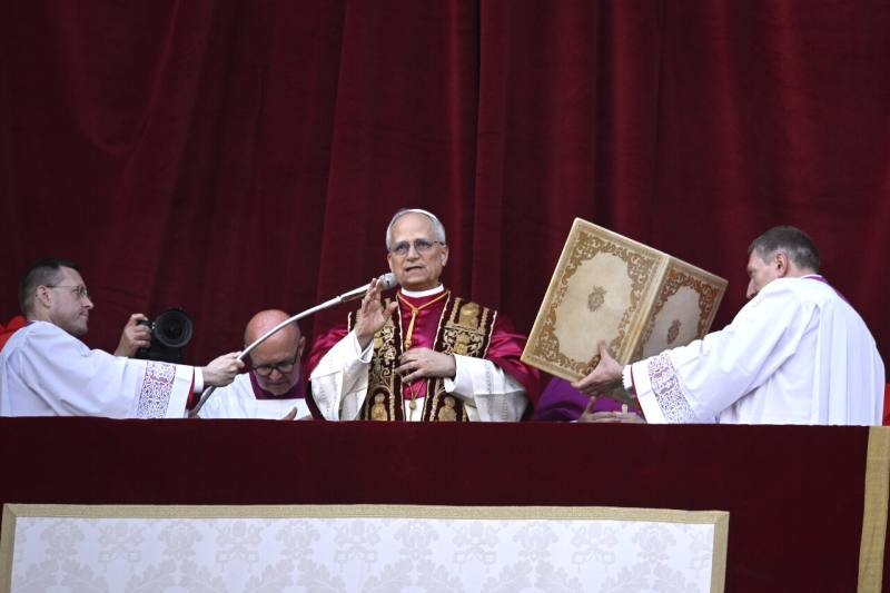天主教新任教宗良十四世(Pope Leo XIV)。(美聯社/達志影像)