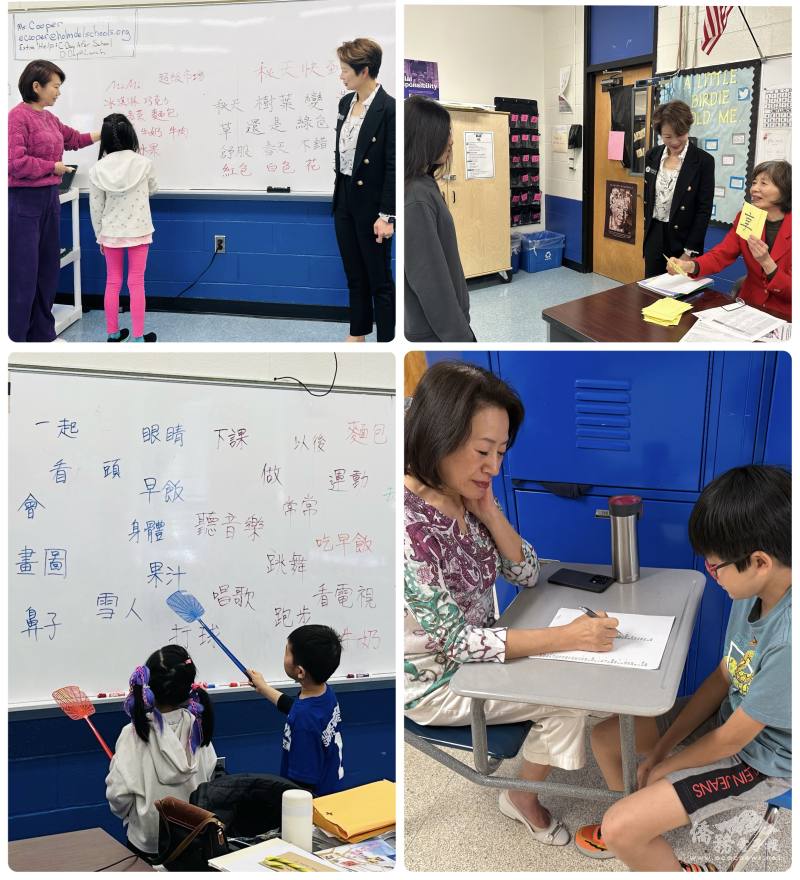 新海中文學校各年級學生踴躍參加認字比賽