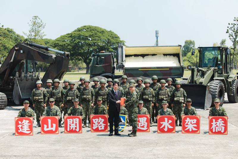 總統勗勉「陸軍工兵訓練中心」