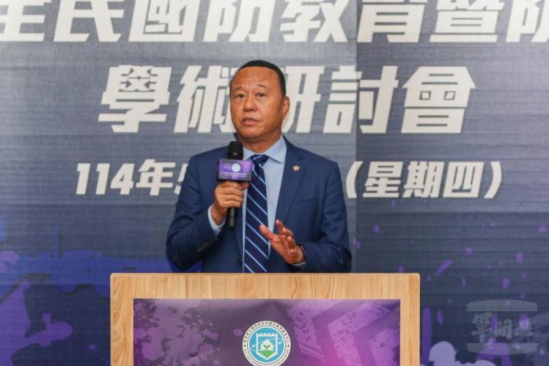 柏副部長致詞。（軍聞社記者侯凱議攝）