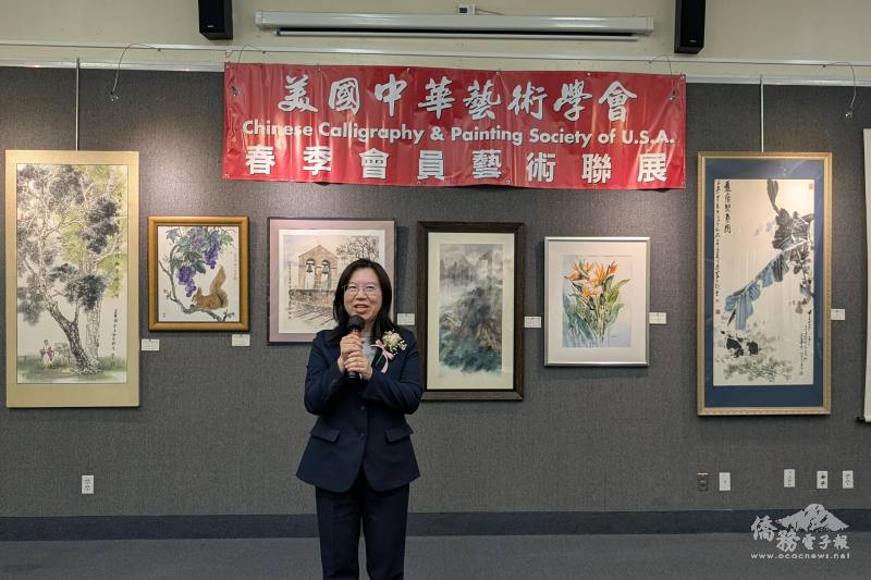 洛杉磯文教中心主任鍾佩珍鼓勵民眾參與藝術交流