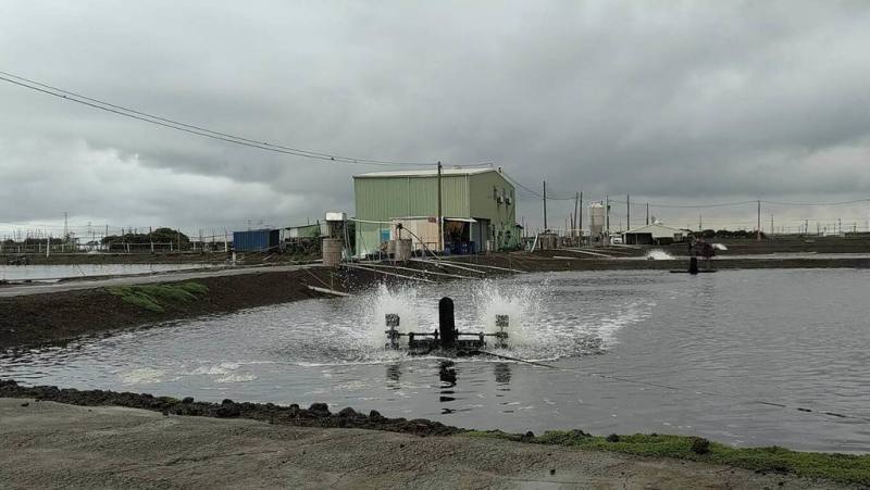 高雄市動保處提醒水產養殖戶，面對汛期要做好準備，包括「加強水質管理」、「加強養殖池均氧狀態」及「加強防汛措施」。（高雄市動保處提供）