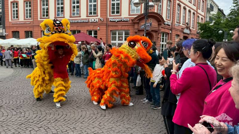 祥獅獻瑞表演帶來繁榮昌盛的美好祝願