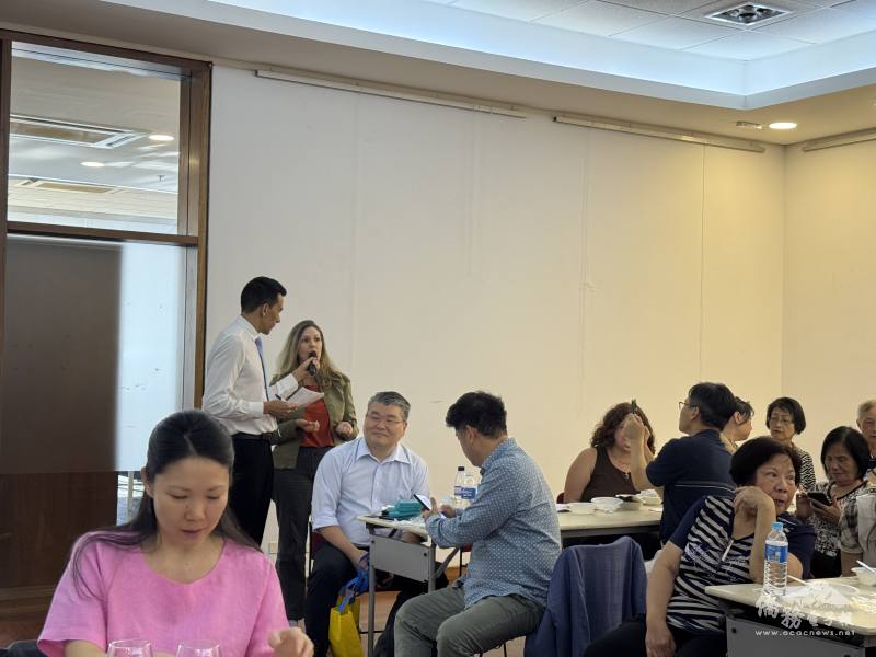 巴西學員Carmen發言分享參加臺灣美食心得