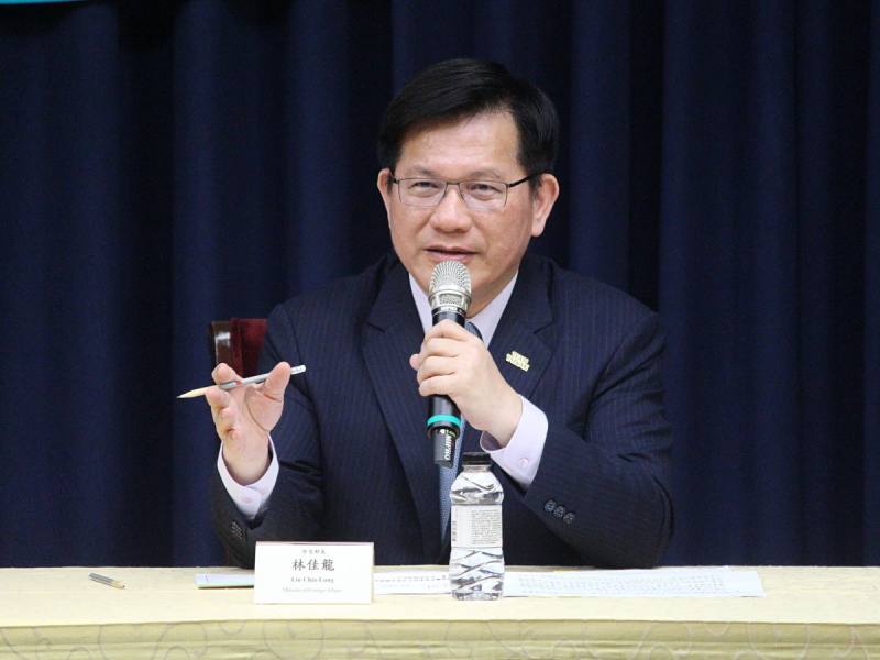 中東地區媒體35年來首次專訪中華民國的外交部長林佳龍（圖）