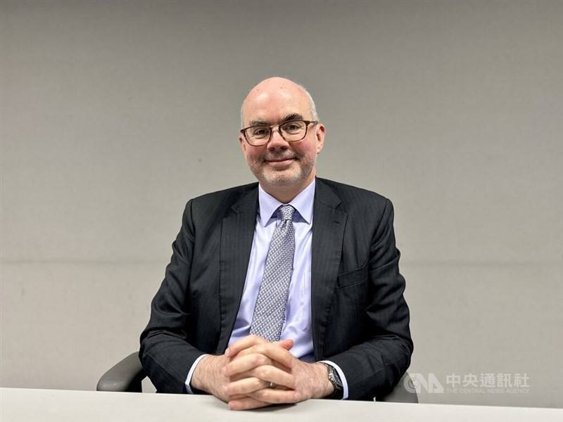 Raymond Greene, the director of the American Institute in Taiwan's (AIT) Taipei Main Office. CNA photo May 21, 2025