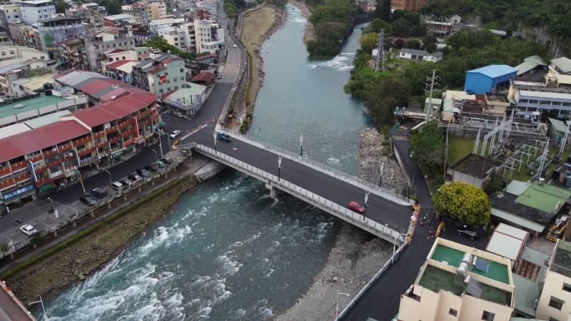 南投縣水里鄉民生橋改善工程空拍圖