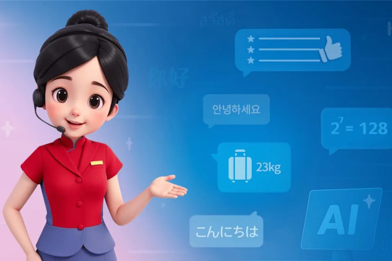 中華航空股份有限公司AI（人工智慧）客服上線，支援數十種語言 （華航提供）