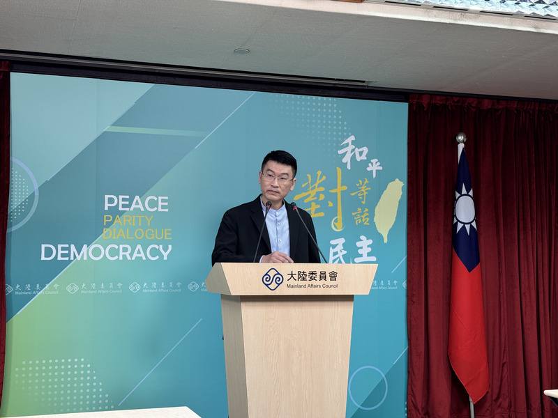 陸委會舉行例行記者會，陸委會副主委梁文傑主持並針對福馬磋商相關議題進一步說明