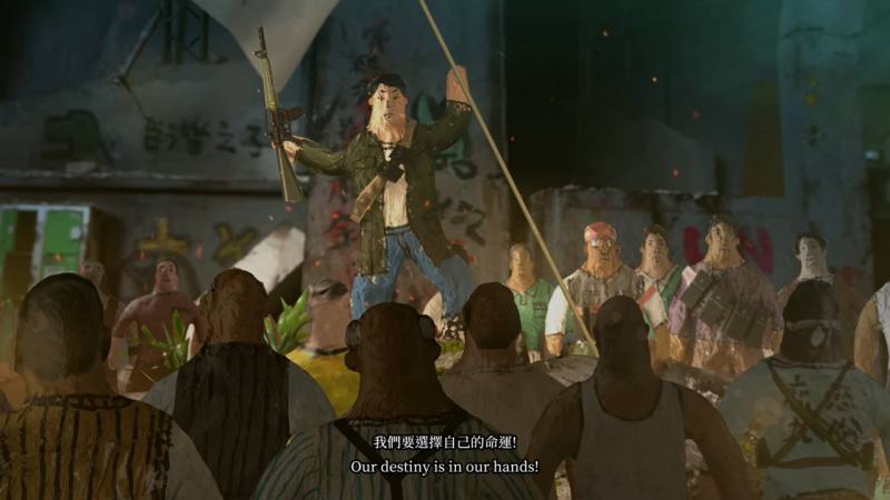 第23屆台新藝術獎 年度大獎頒給張立人《戰鬥之城．終》。（錄像截圖／張立人提供）