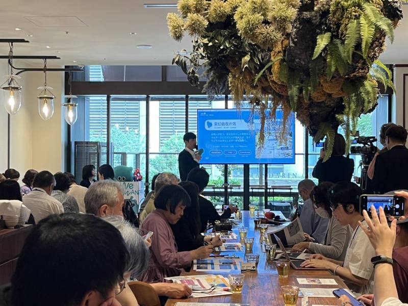 Nearly 40 media outlets from Japan and Taiwan attended the event.