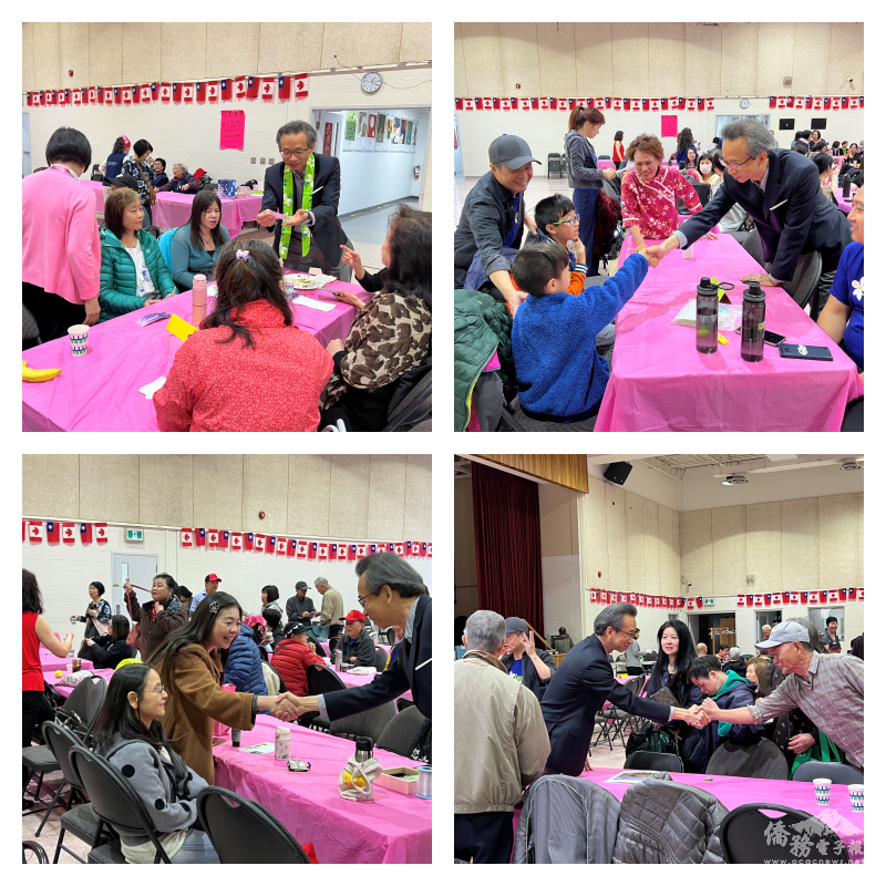 梁毅鵬於活動中與客家鄉親互動