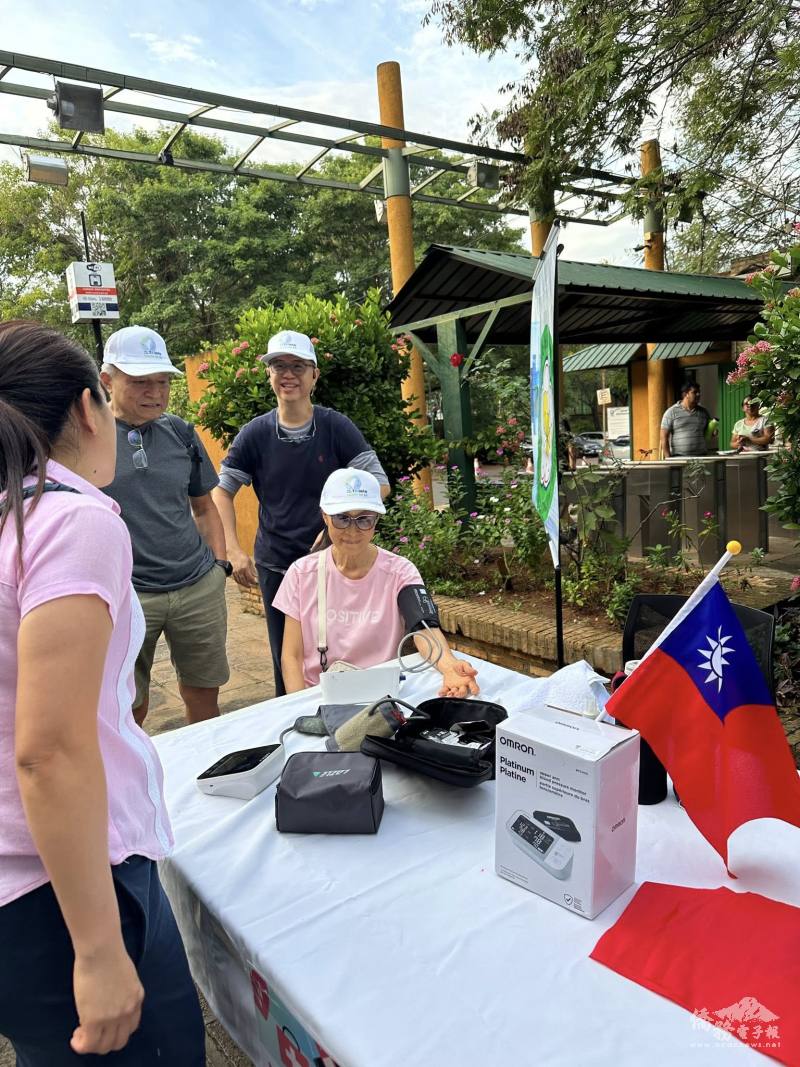 主辦單位提供量血壓服務為健康把關