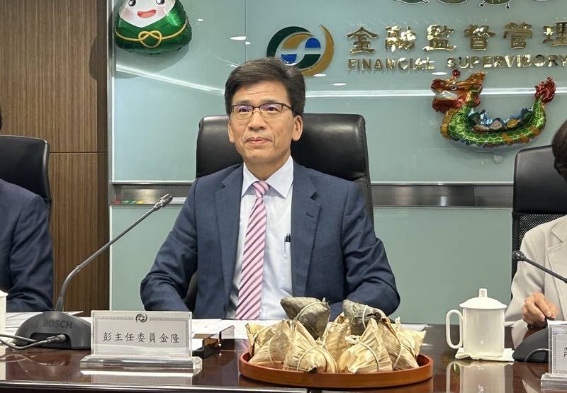 金管會主委彭金隆（圖）出席端午節前金管會例行記者會
