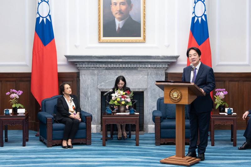 President Lai delivers remarks.