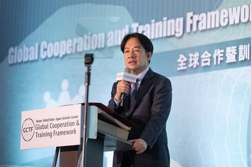 President Lai Ching-te speaks at the opening ceremony of the Global Cooperation and Training Framework (GCTF) Workshop on Whole-of-Society Resilience Building, Preparation, and Response in Taipei on March 4, 2025. CNA file photo