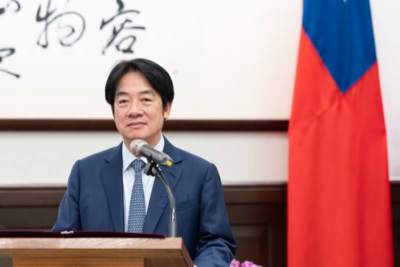 President Lai delivers remarks.