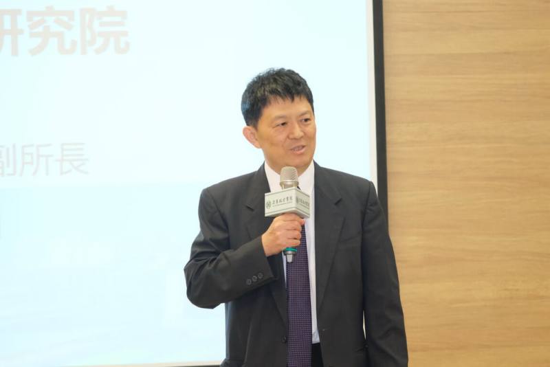 亞東醫院29日與工業技術研究院、台灣微軟共同舉行AI智慧紀錄系統成果發表會，工研院生醫與醫材研究所副所長王兆麟（圖）出席與會。（亞東醫院提供）