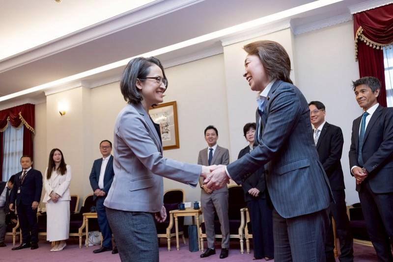 蕭美琴副總統29日上午接見「日本參議員橋本聖子乙行」