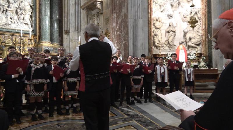 「原聲童聲合唱團」27日晚間與知名「西斯汀教堂聖樂團童聲合唱團」聯合演出