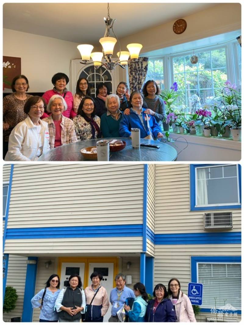 姊妹們到郭國榮及溫美蘭家中欣賞蘭花，並前往Double Ten Hotel支持Alex 黃豊