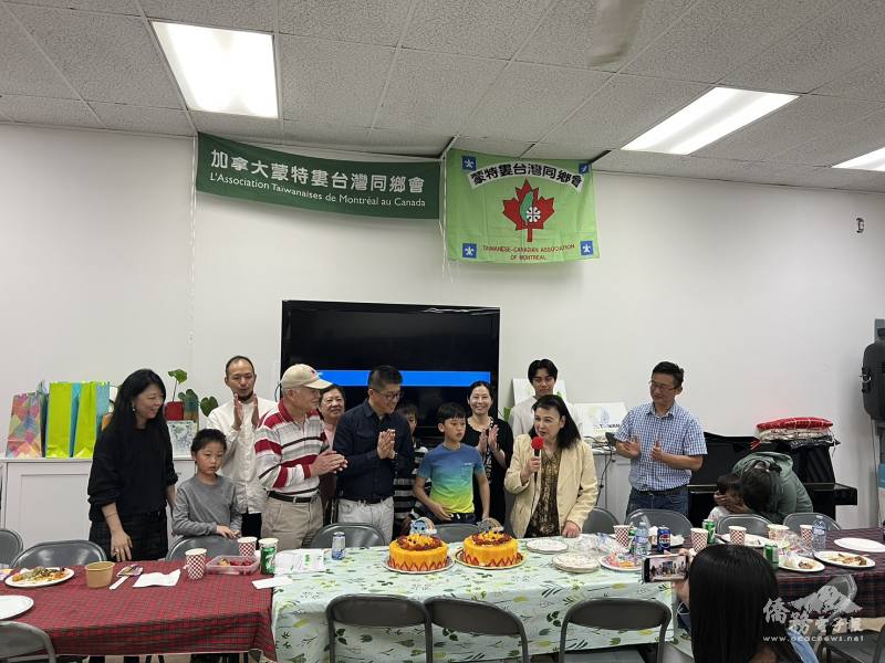 壽星慶生會歡樂溫馨 (駐蒙特婁辦事處提供)
