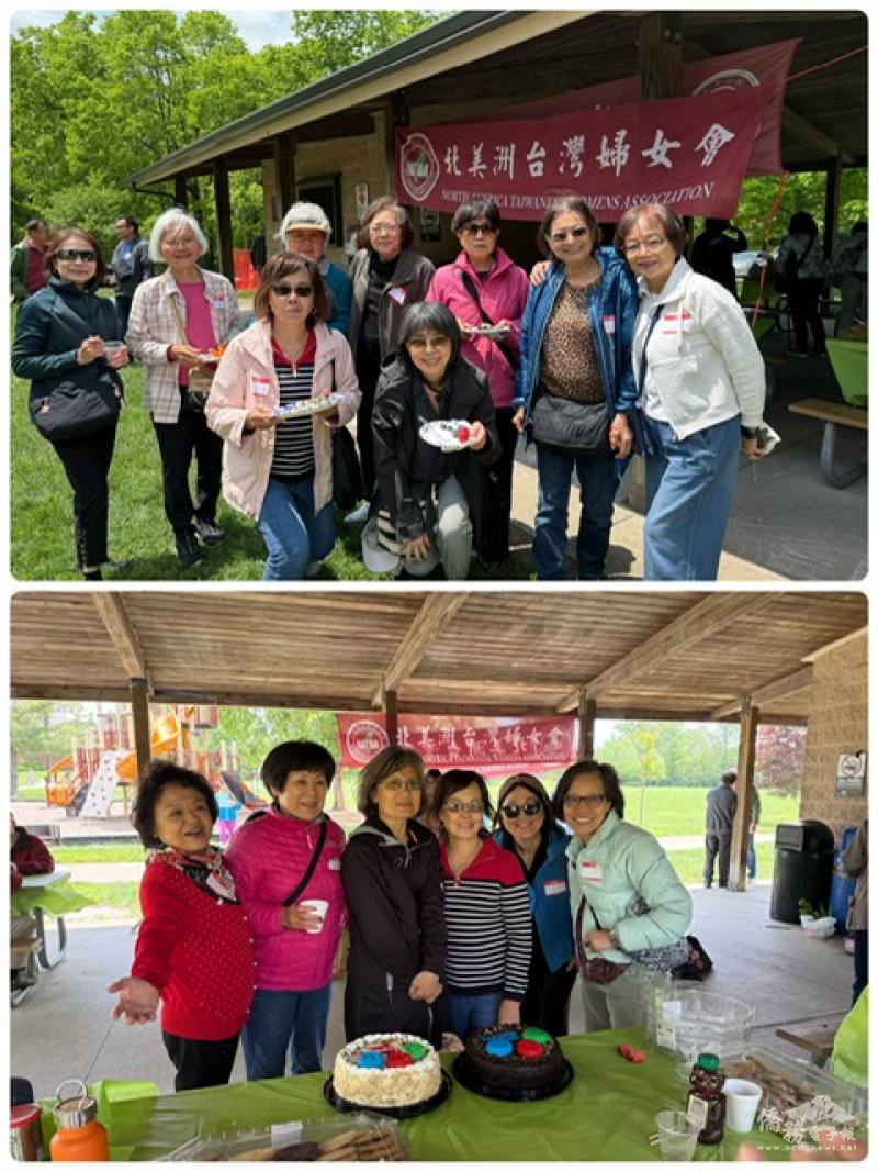 姊妹們合照，會員生日慶祝