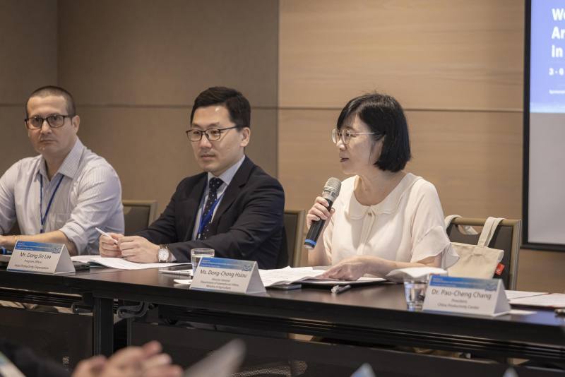 農業部代表國際事務司蕭柊瓊司長於開幕式致詞